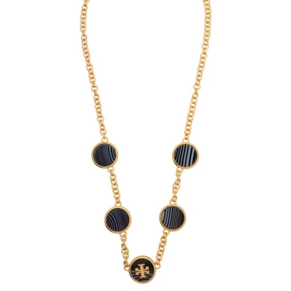 Tory Burch Agate Disc Necklace - Picture 3 of 7